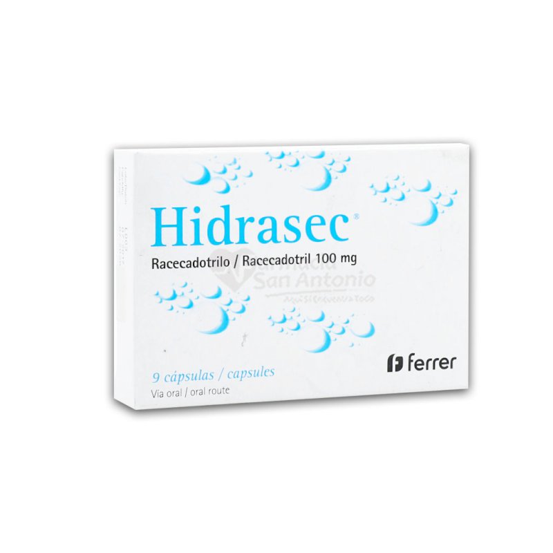 HIDRASEC 100MG X 9 CAPSULAS