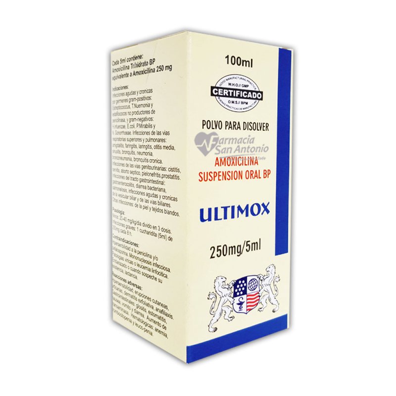 ULTIMOX SUSP 250MG/5ML/100ML