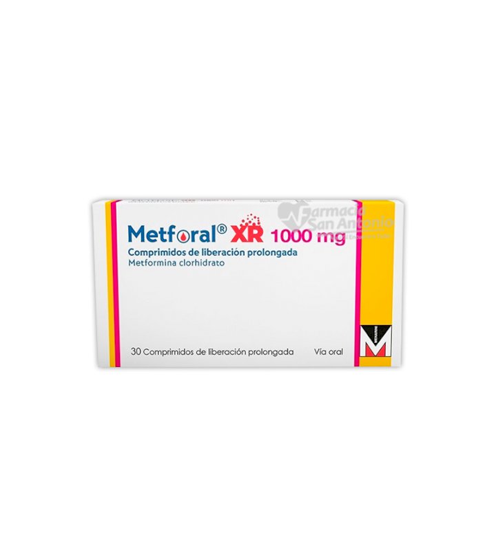 METFORAL XR 1000MG X 30 COMP