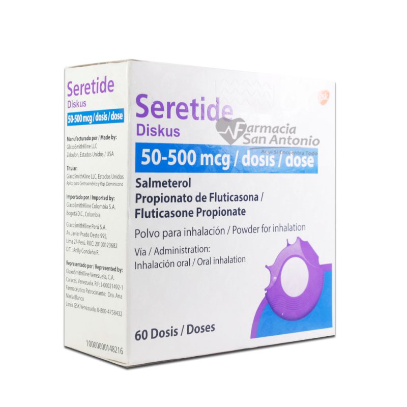 SERETIDE DISKUS 50/500 MCG X 60 DOSIS