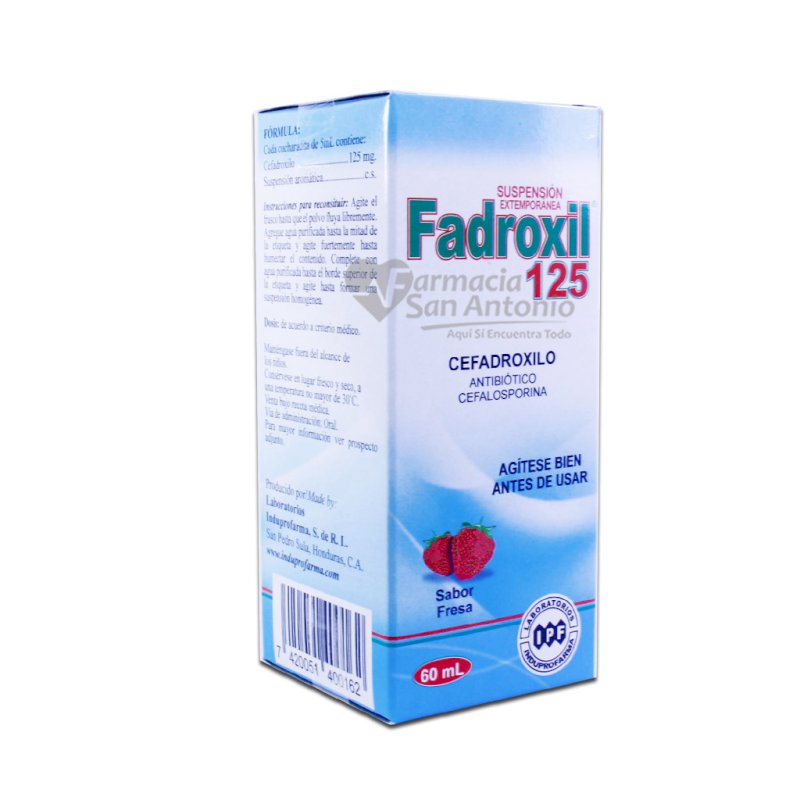 FADROXIL 125MG X 60ML