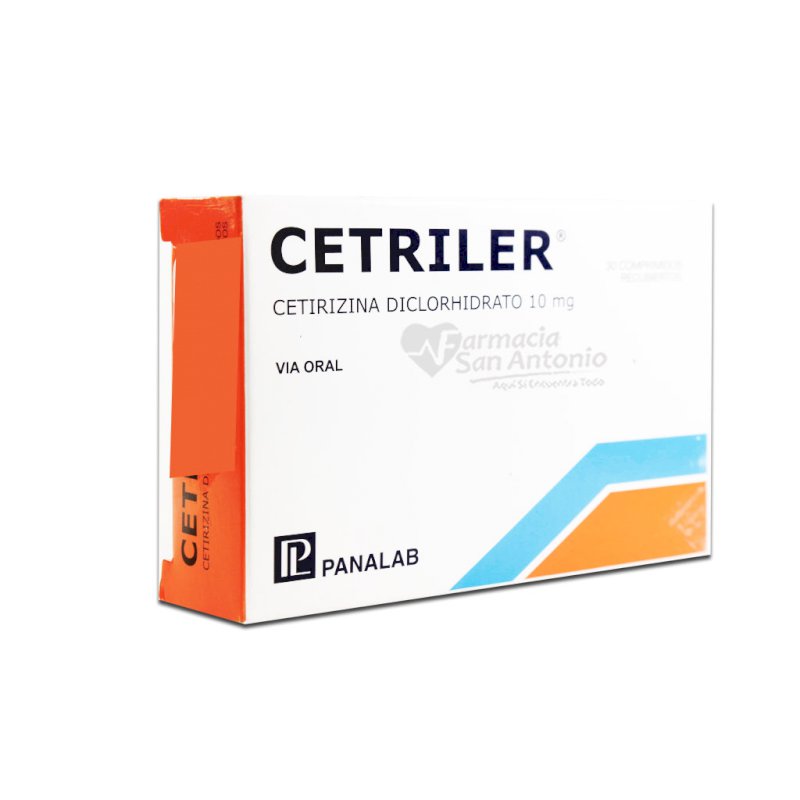 CETRILER 10MG X 30 TABS $