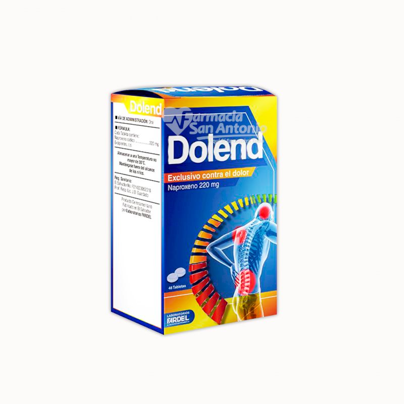 UNIDAD FARDEL DOLEND 220MG TABS