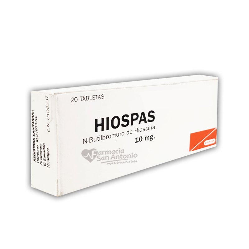 HIOSPAS 10MG X 20 TAB