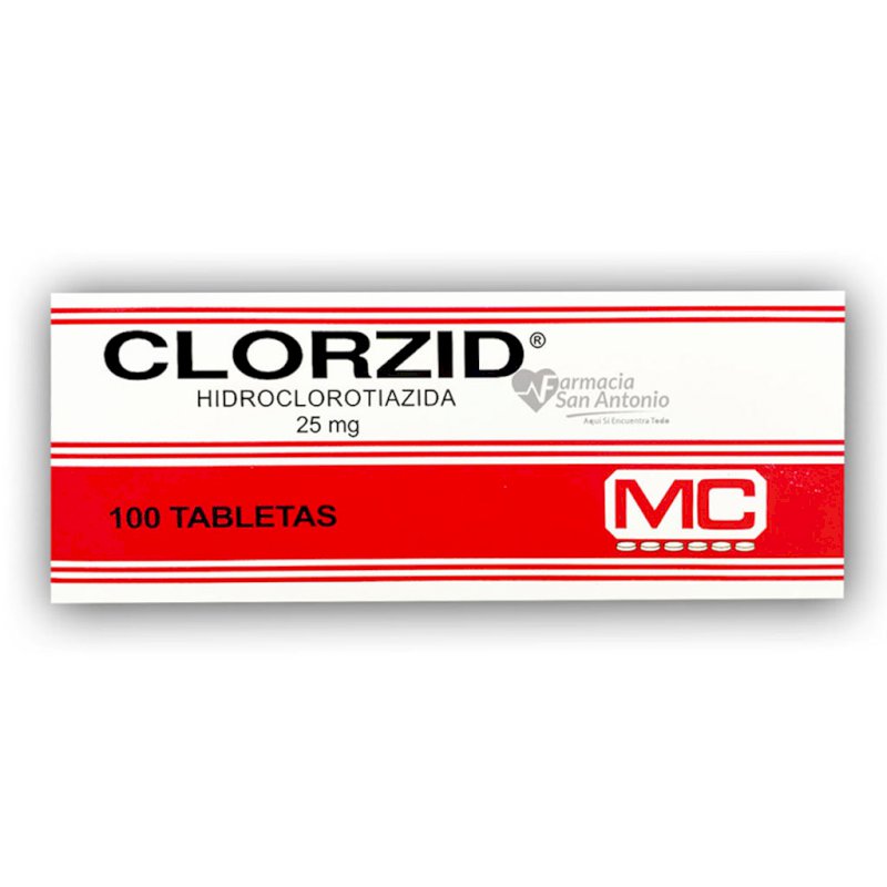 CLORZID 25MG 100 TAB