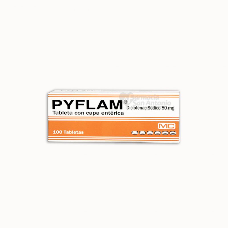 UNIDAD MC PYFLAM 50MG TAB