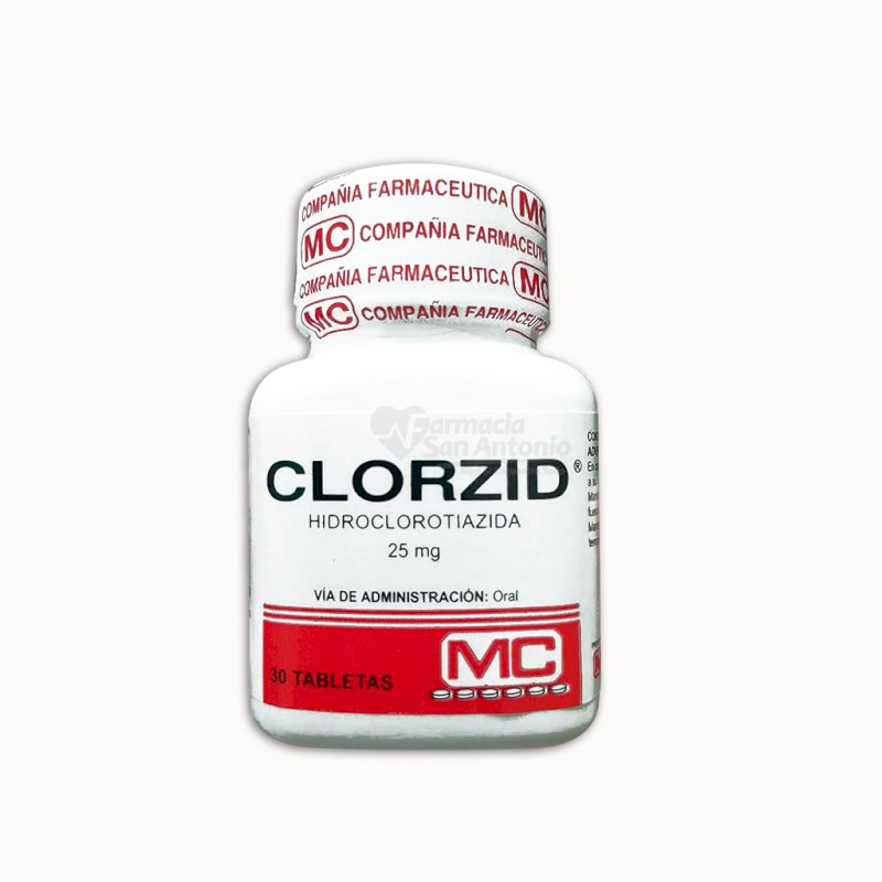 CLORZID 25MG X 30 TAB