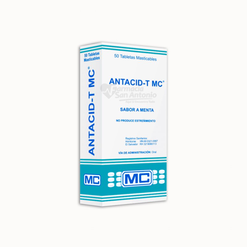 ANTACID-MENTA MC X 50 TAB