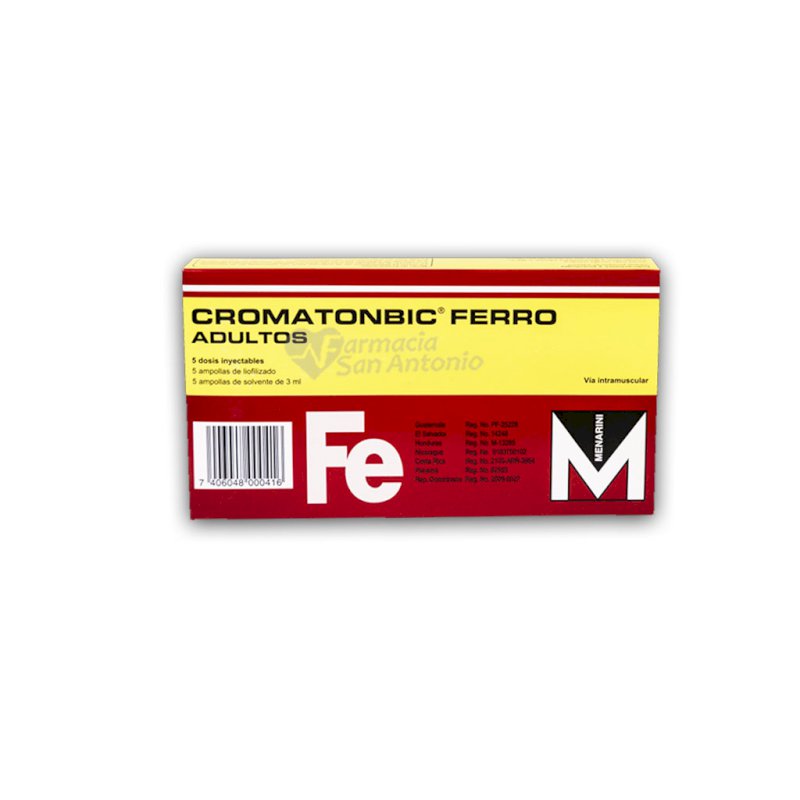 CROMATONBIC FERRO ADULTO X 5 AMP 3ML