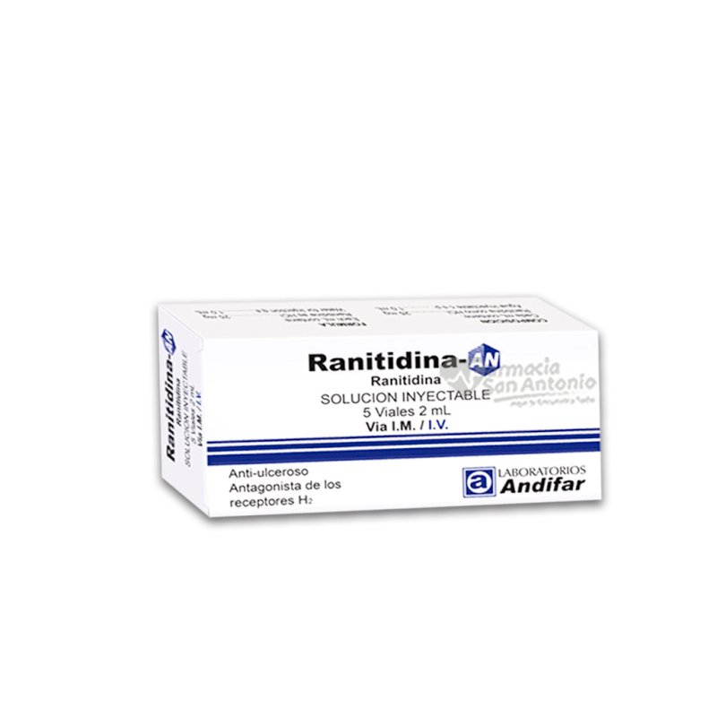 RANITIDINA ANDIFAR INY/2ML X 5 VIALES