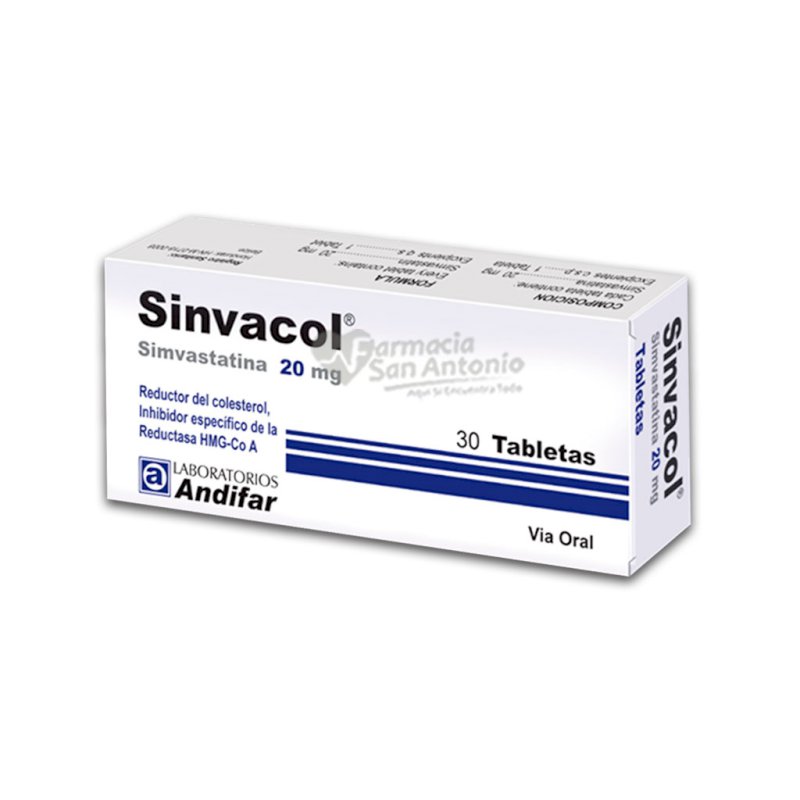 SIMVACOL 20MG X 30 TAB