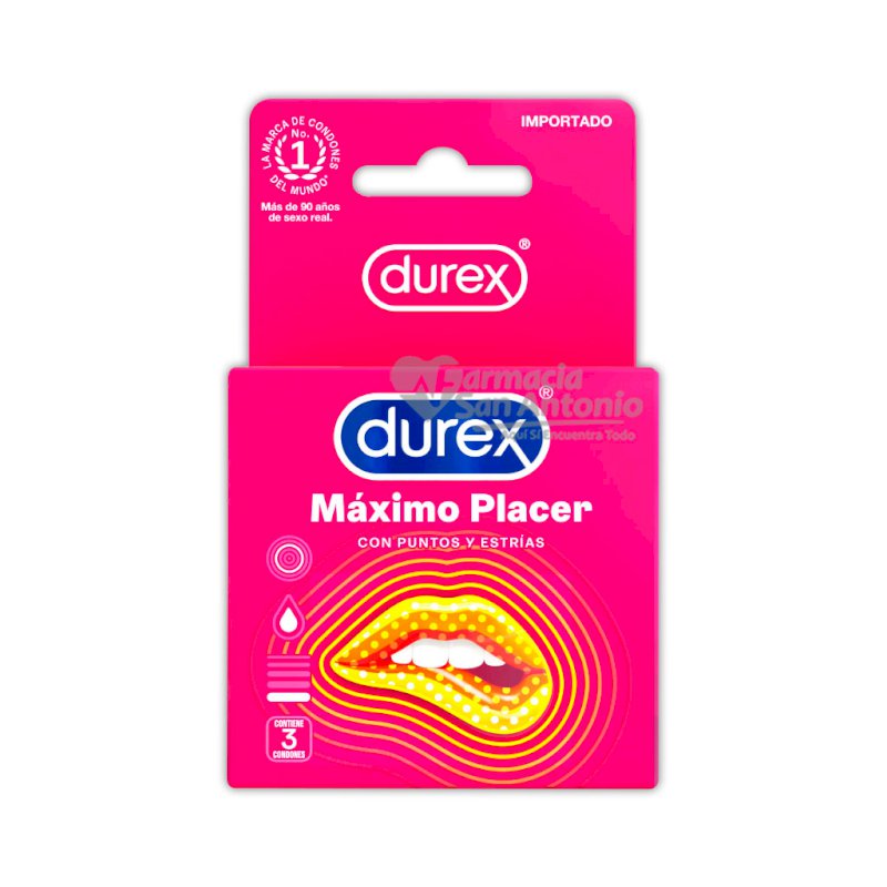 UNIDAD DUREX MAXIMO PLACER X 3