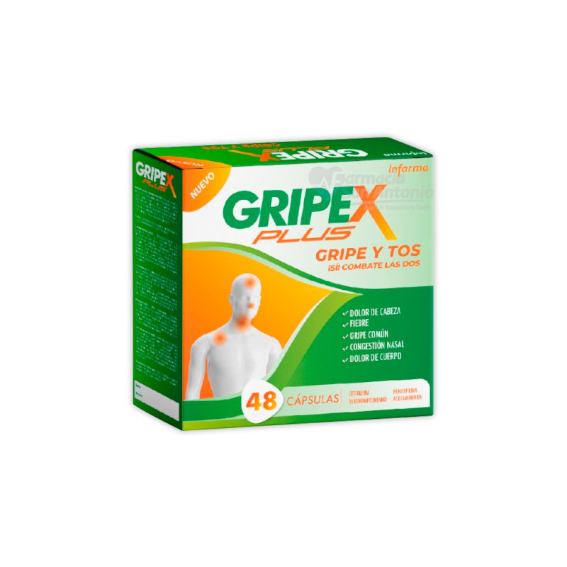 GRIPEX PLUS GRIPE Y TOS X 48 CAPS