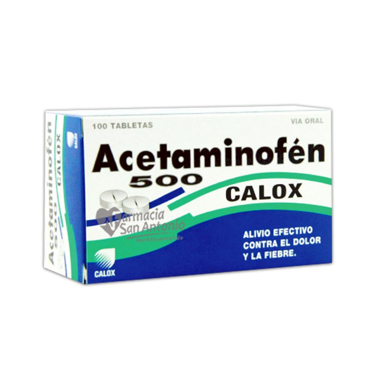 ACETAMINOFEN CALOX 500MG X 100 TAB