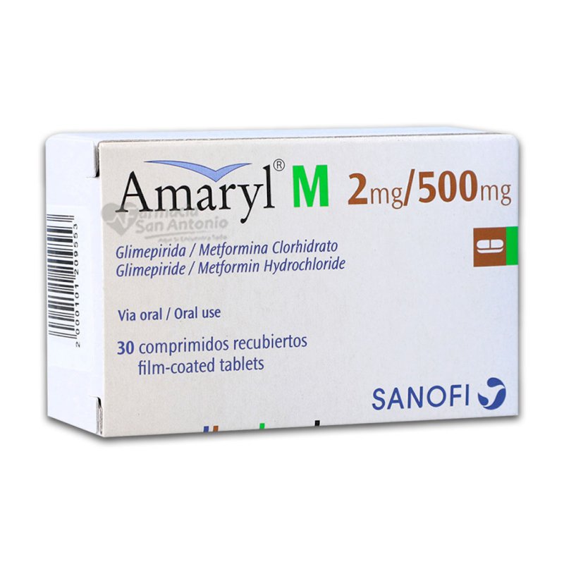 AMARYL M 2/500MG X 30 COMP