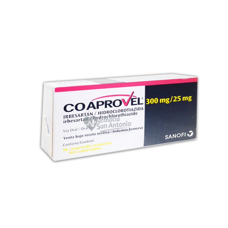 CO-APROVEL 300MG/25MG X 14 CAP