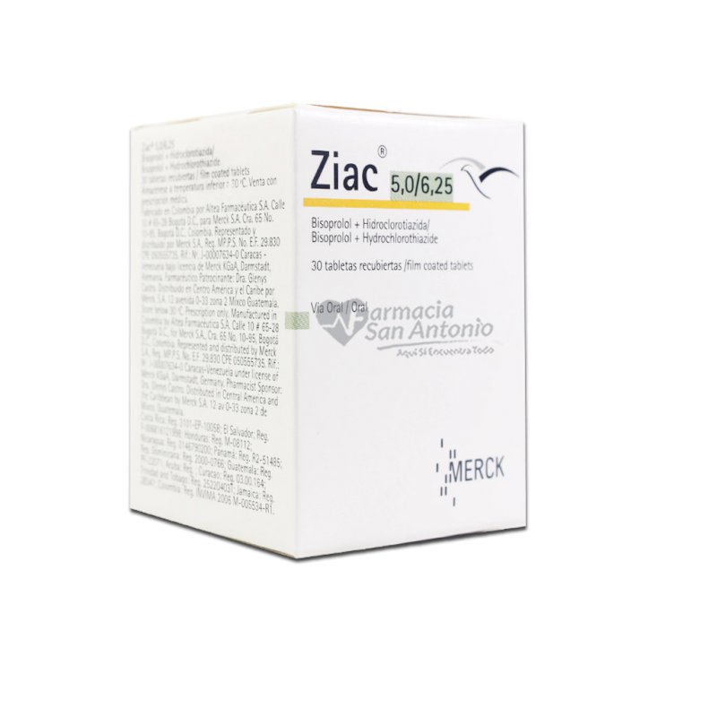 ZIAC 5.0/6.25MG X 30 TAB @