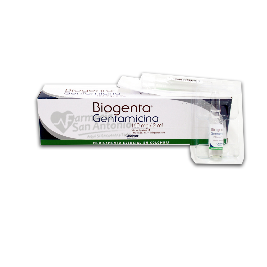 BIOGENTA 160MG INY X 1 AMP 2ML