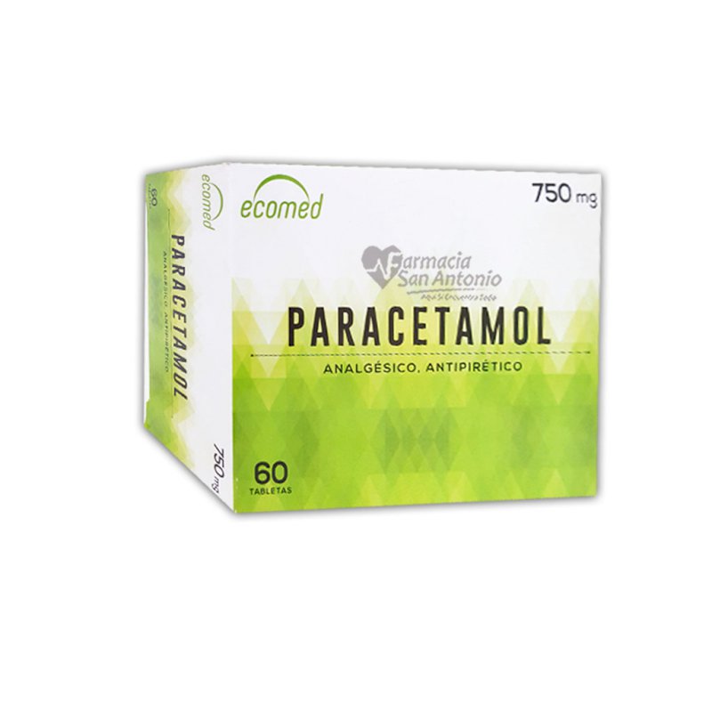 UNIDAD ECOMED PARACETAMOL 750MG X 60 TAB