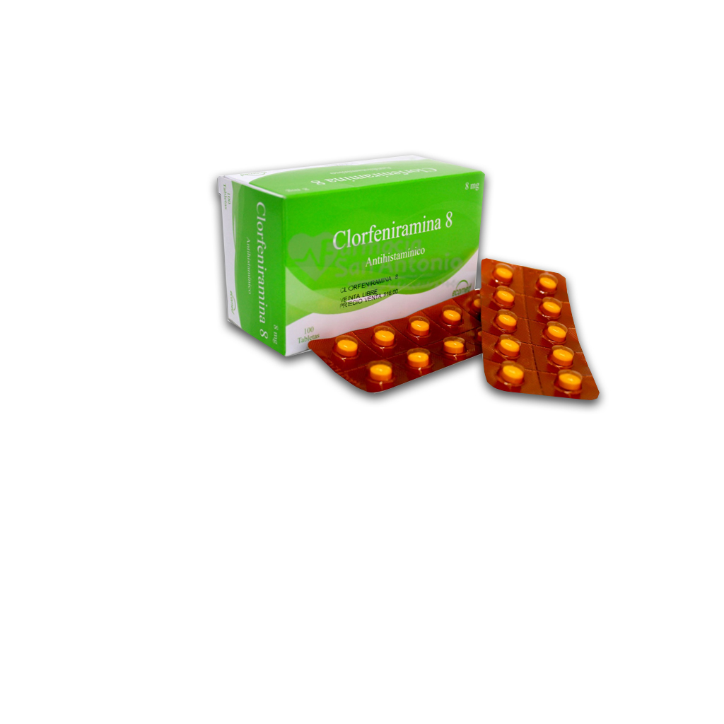 CLORFENIRAMINA FD 8MG X 100 TAB