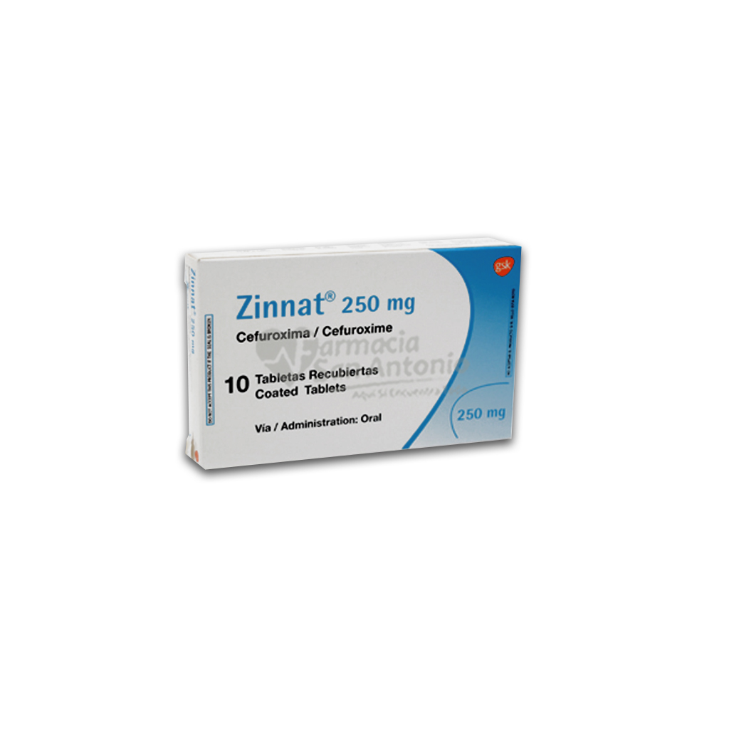 ZINNAT 250 MG X 10 TABS