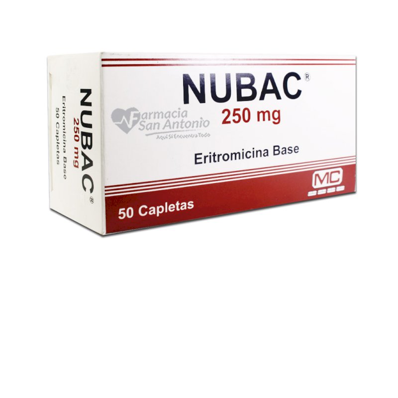 NUBAC 250MG X 50 CAP - DISPENSADOR