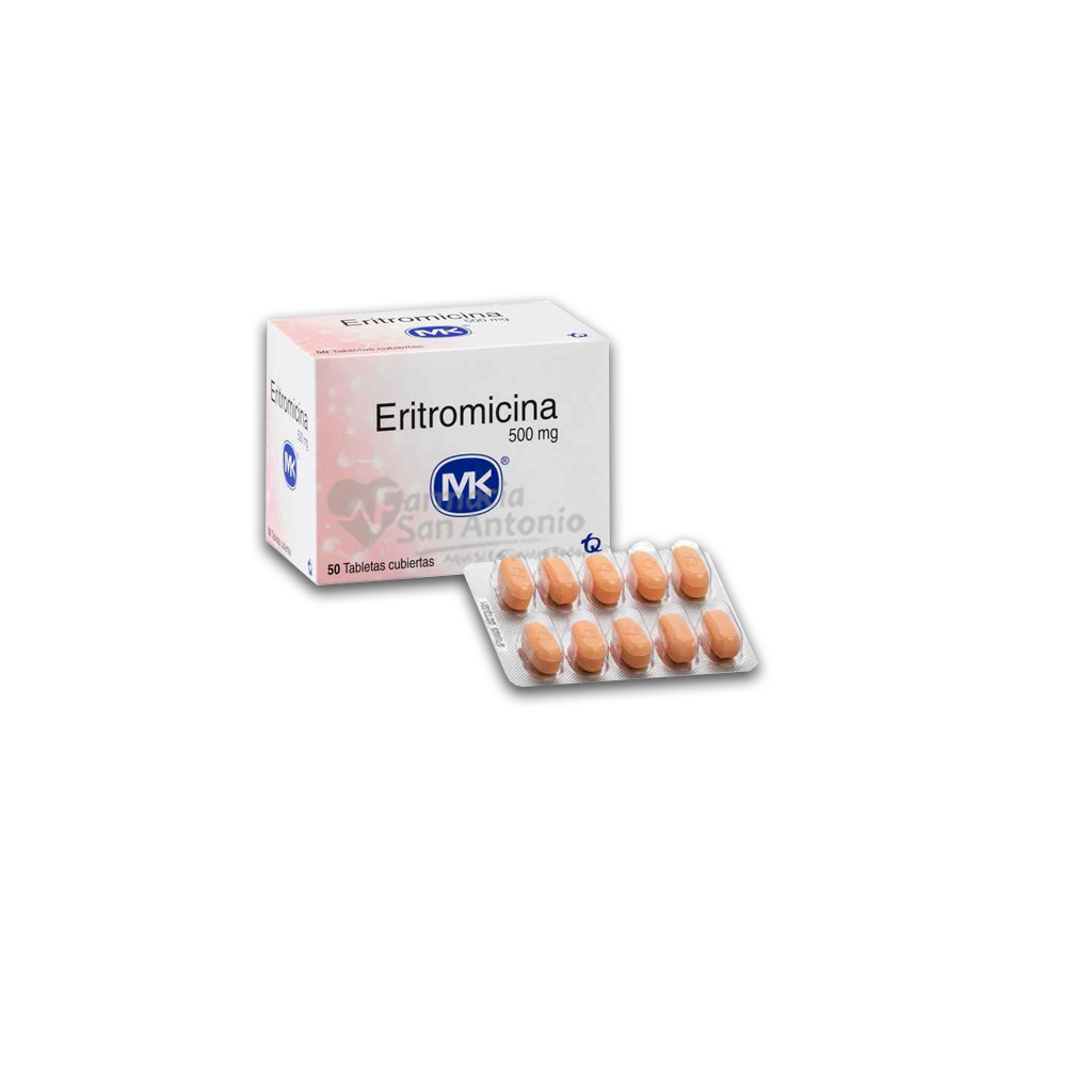 UNIDAD MK ERITROMICINA 500MG