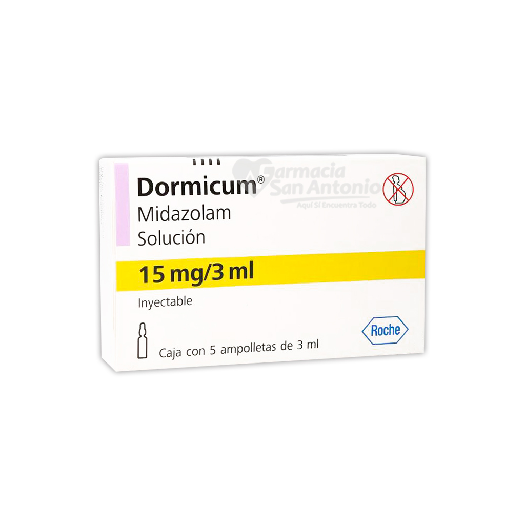 DORMICUM 15MG X 5 AMP