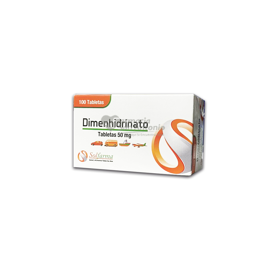 DIMENHIDRINATO 50MG X 100 TABS