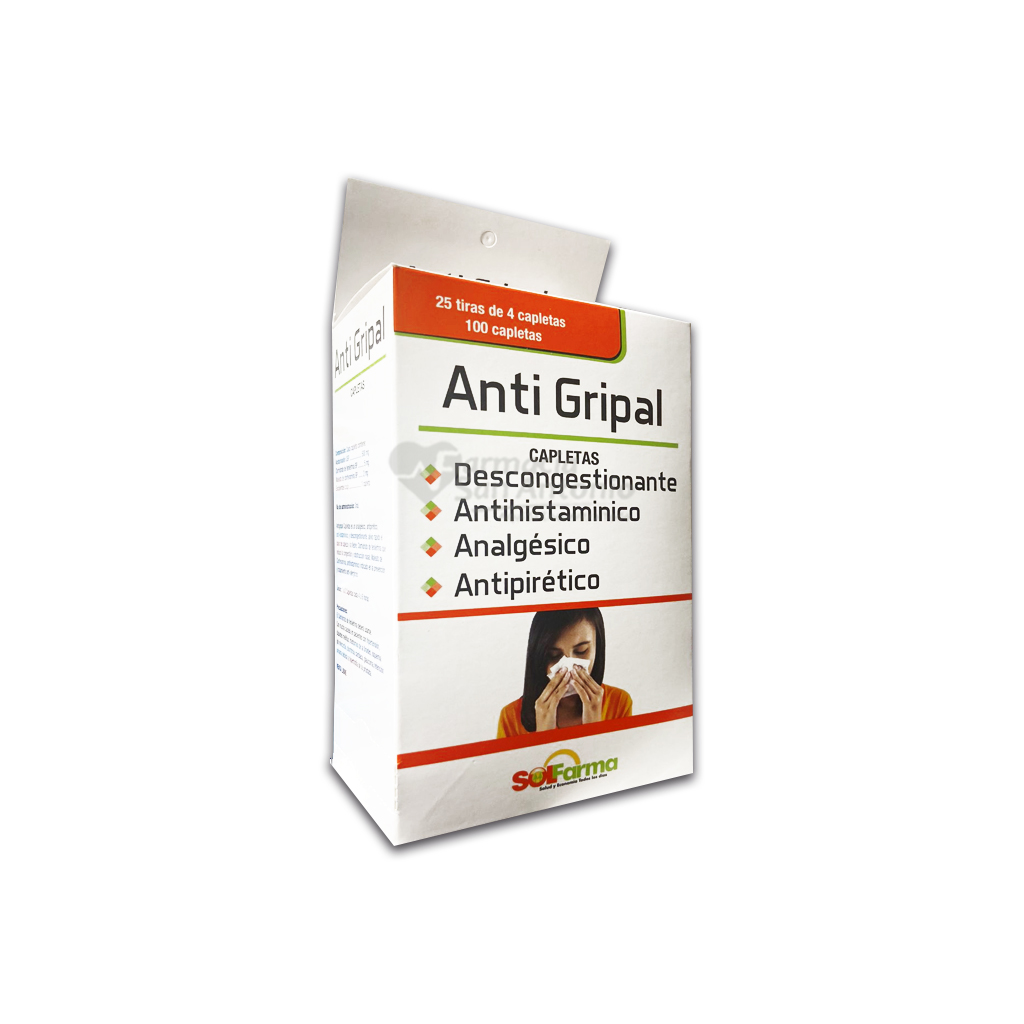 UNIDAD SOLFARMA ANTIGRIPAL TABS