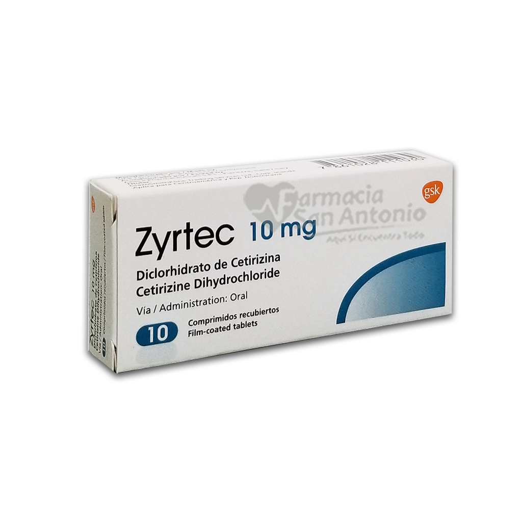 UNIDAD ZYRTEC 10MG COMP