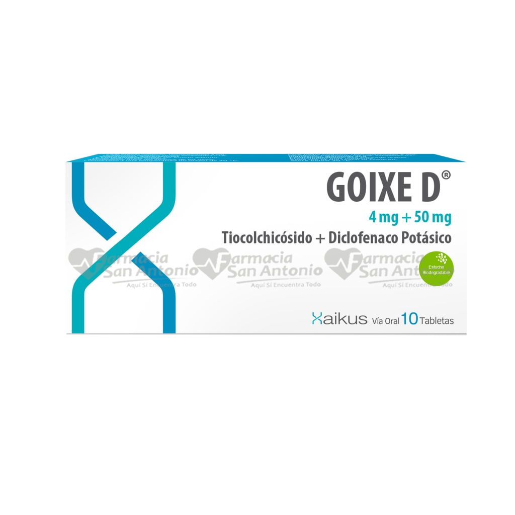 GOIXE D 4MG + 50MG X 10 TABS